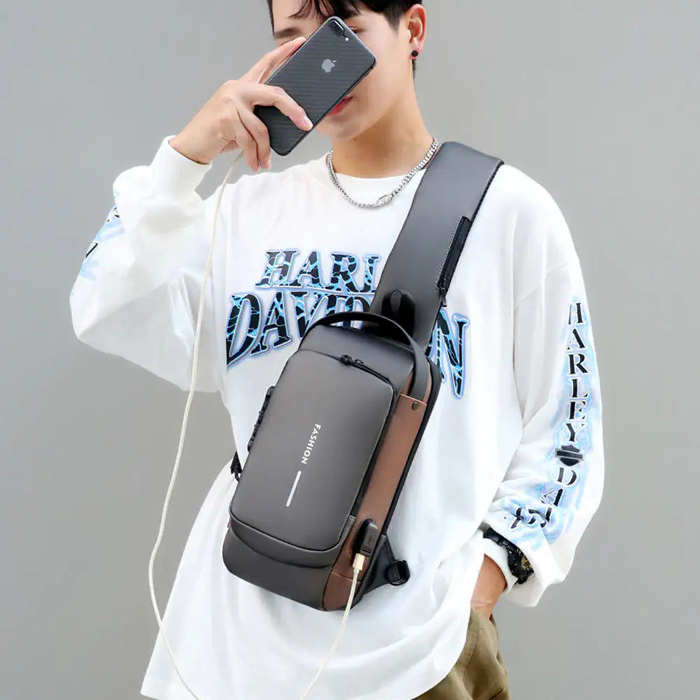 SecureStyle Chest Bag: Anti-Theft & Fashion-Forward