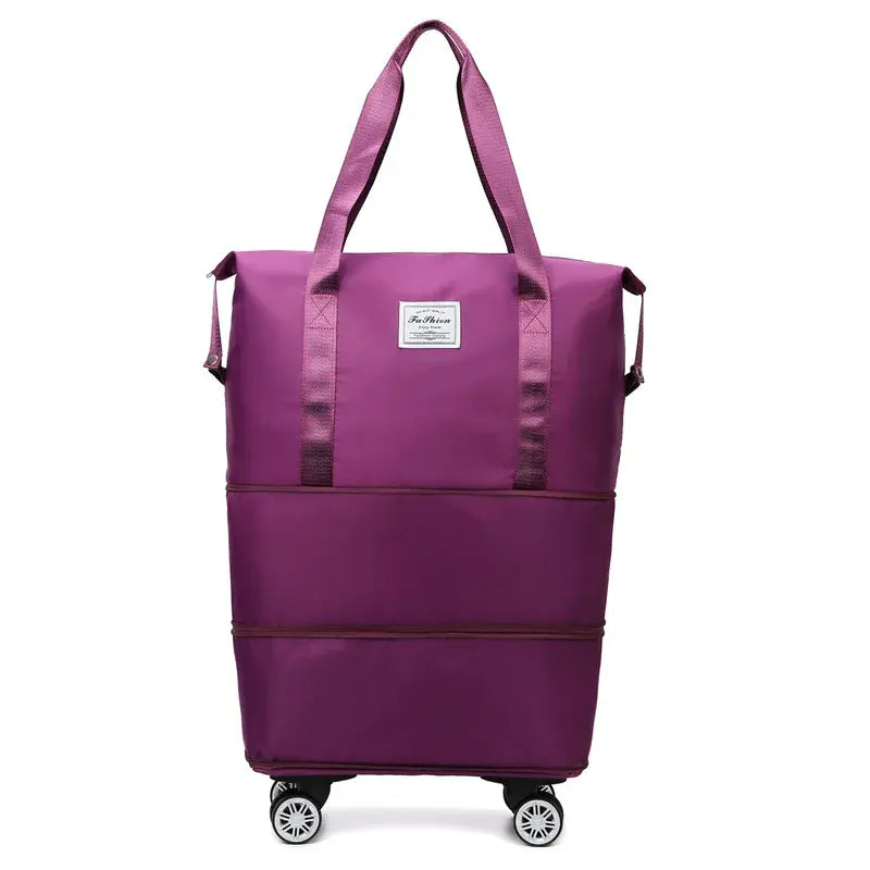 Versatile Expandable Travel Bag with Easy-Glide Detachable Wheels