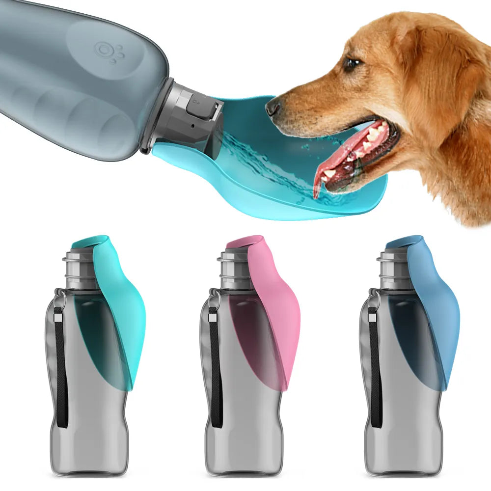 800ml Portable Dog Water Bottle for Large and Small Dogs