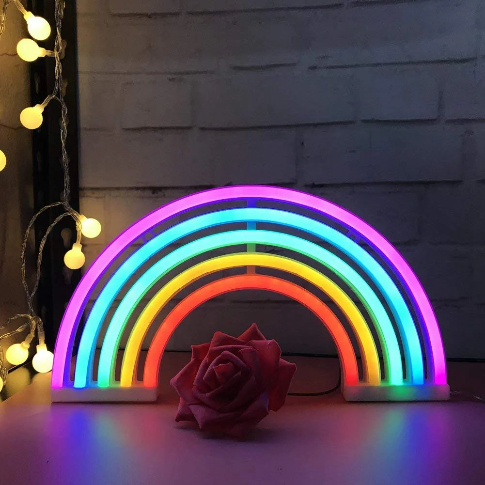 Enchanting LED Rainbow Light Lamp: A Whimsical Decor Accent