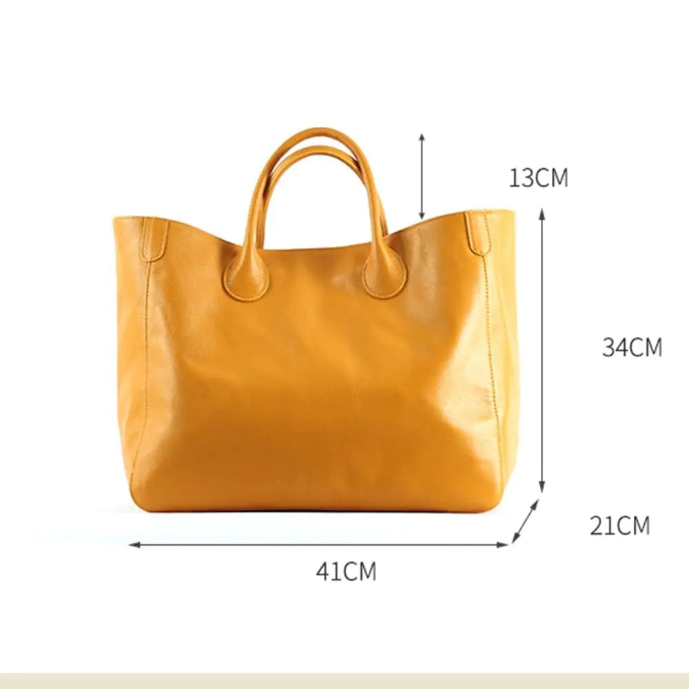 GlamGlide XL: The Ultimate Luxe Leather Tote for Women