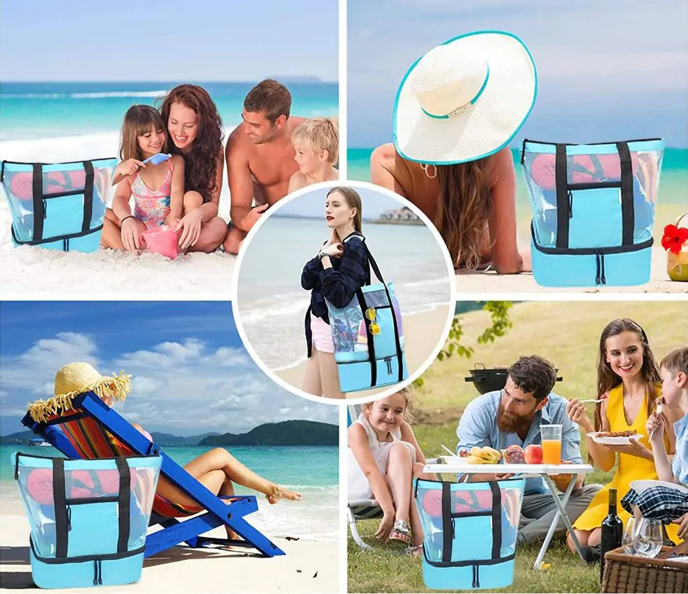 Ultimate Spacious Summer Beach Bag - Vibrant & Stylish