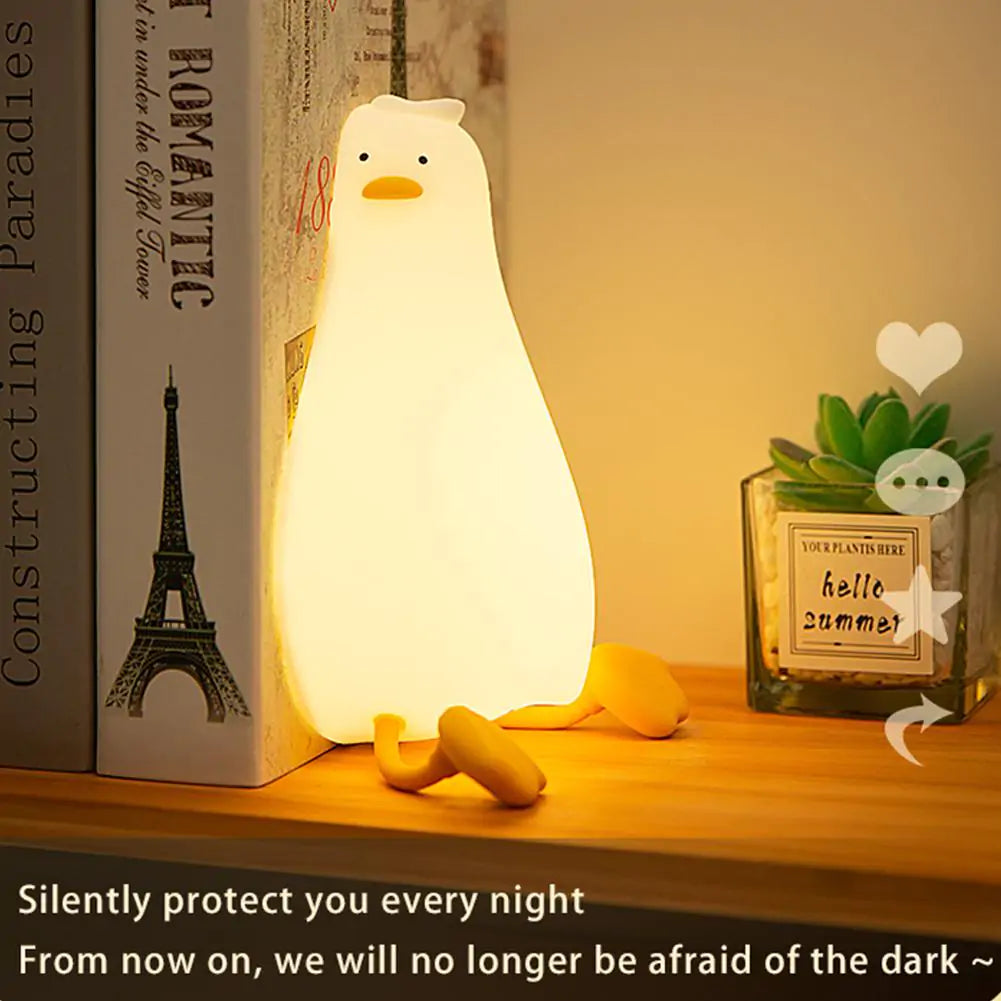 Delightful Duck Nightlight - USB Rechargeable, Perfect for Children’s Bedrooms