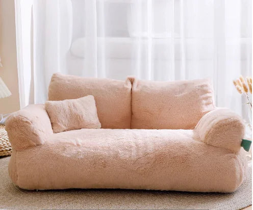 Eco-Luxury Plush Pet Sofa: A Warm, Soft Haven for Your Furry Friend