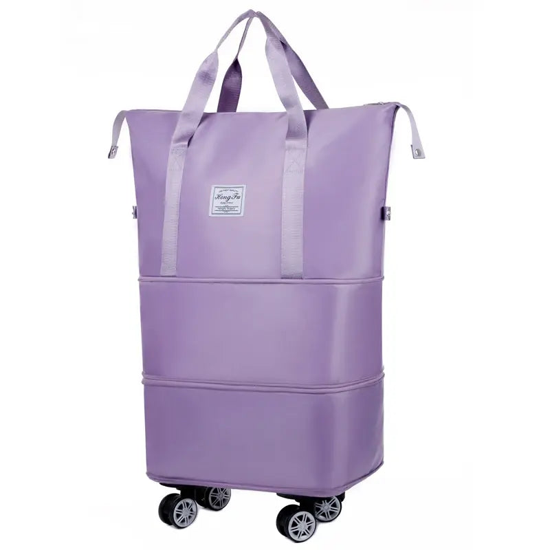 Versatile Expandable Travel Bag with Easy-Glide Detachable Wheels