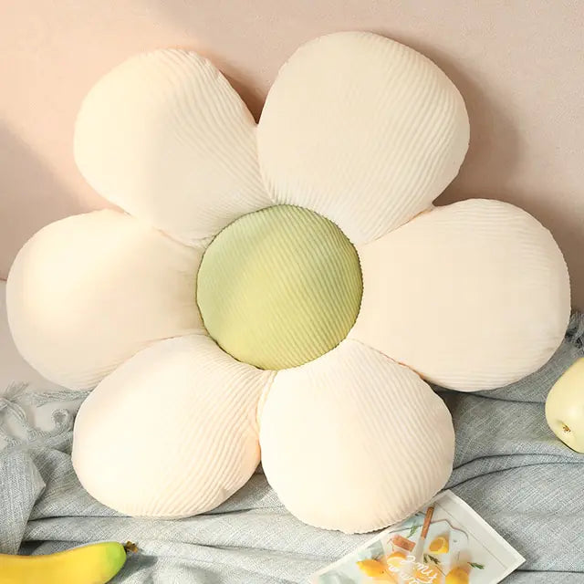 Enchanting Six-Petal Flower Cushion for Whimsical Room Decor