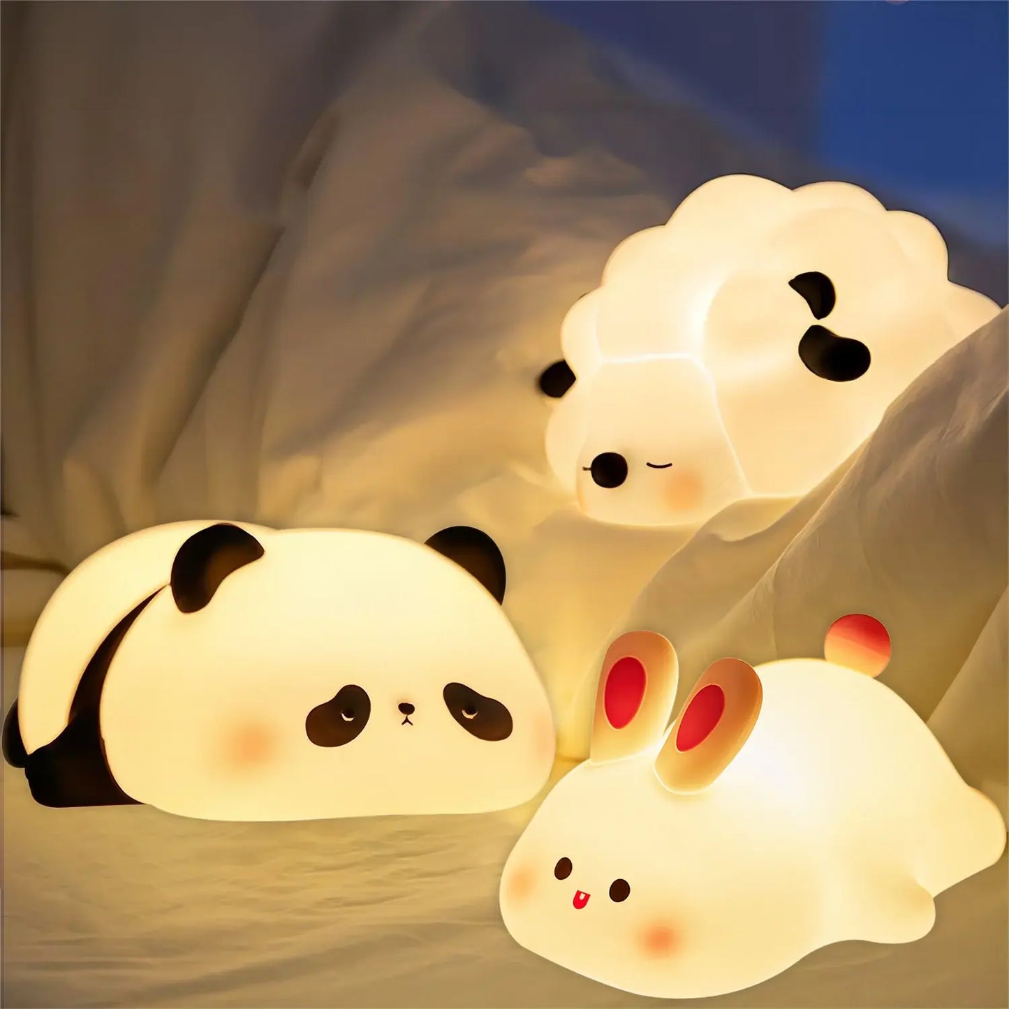 Enchanting Animal-Themed Silicone Night Light: A Whimsical Companion for Sweet Dreams