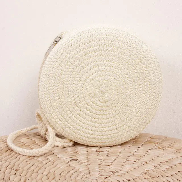 Bohemian Chic Summer Straw Tote Bag for Women