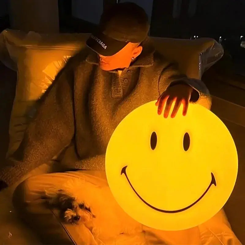 Cheerful Smile Face LED Lamp - Brighten Your Space with Joyful Light