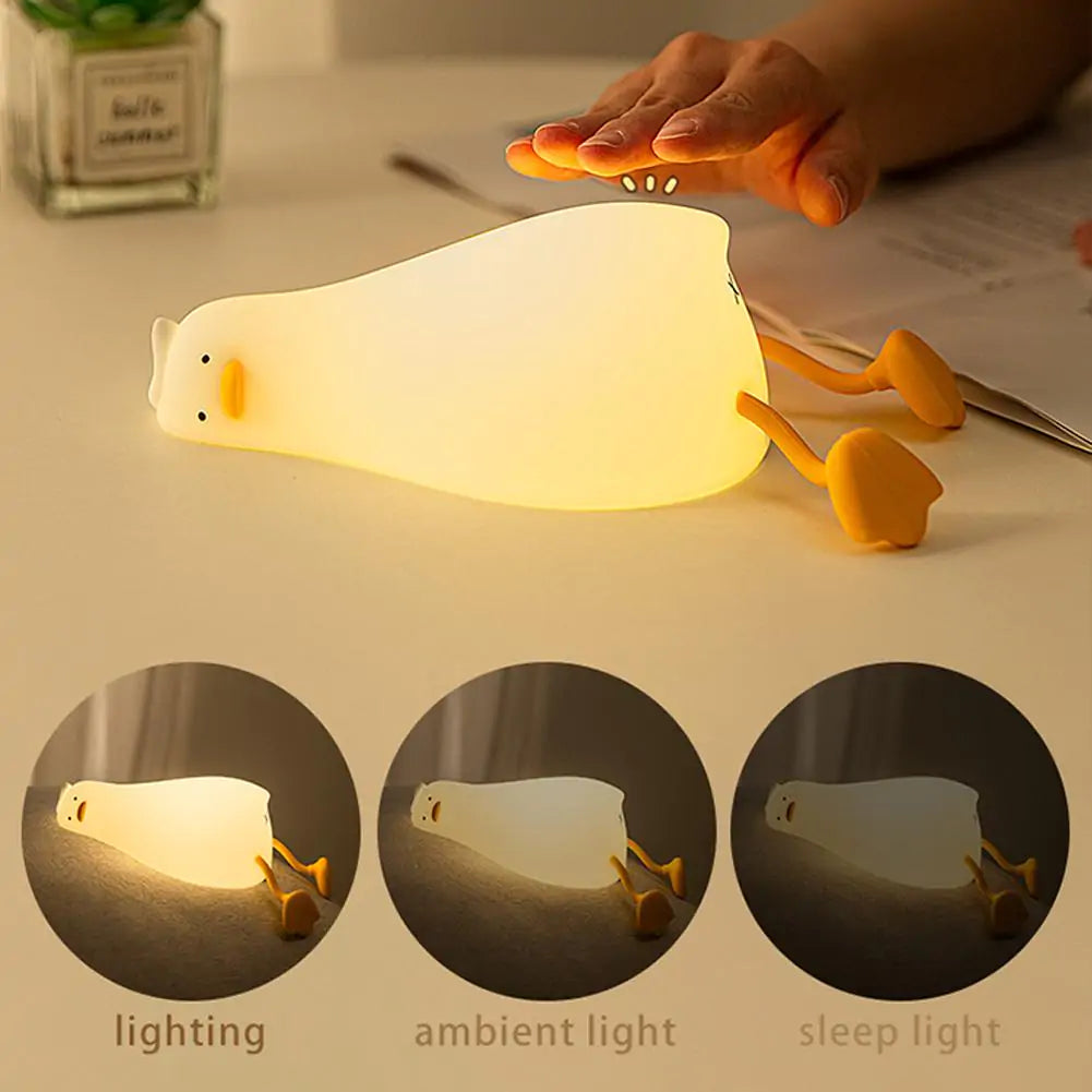 Delightful Duck Nightlight - USB Rechargeable, Perfect for Children’s Bedrooms