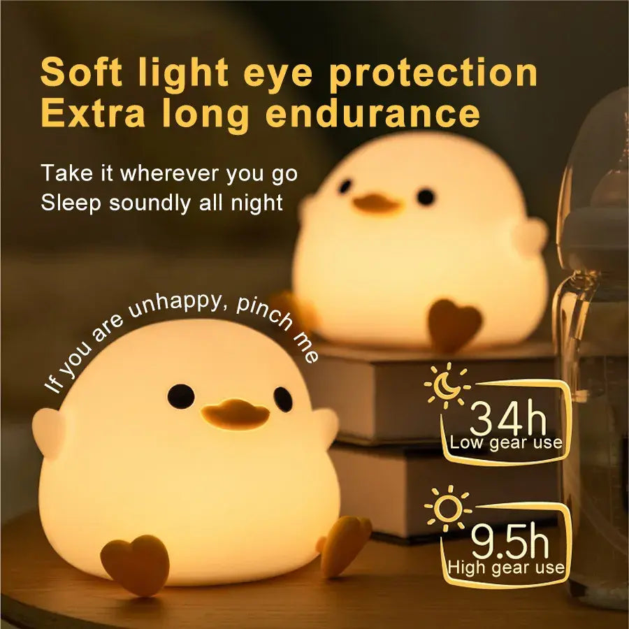 Delightful Duckling LED Night Light: A Whimsical Bedtime Companion