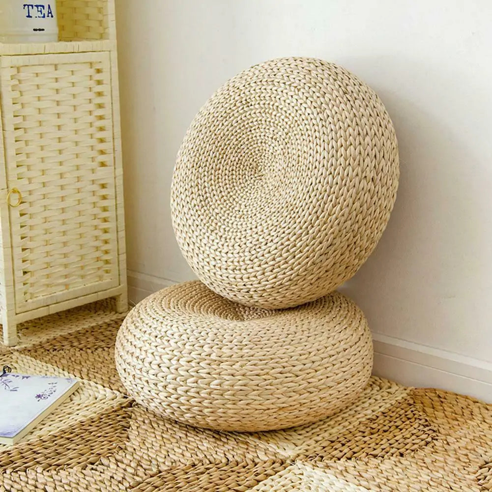 Eco-Friendly Cattail Tatami Meditation Cushion: A Natural Comfort