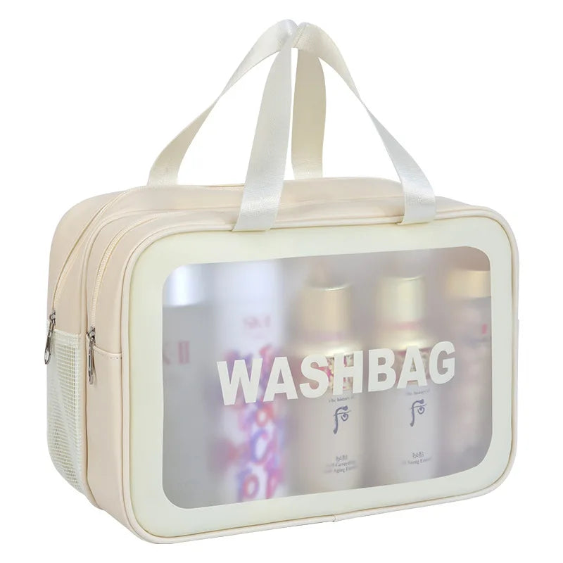 Versatile Wet-Dry Separation Makeup & Toiletry Bag for Travel and Fitness