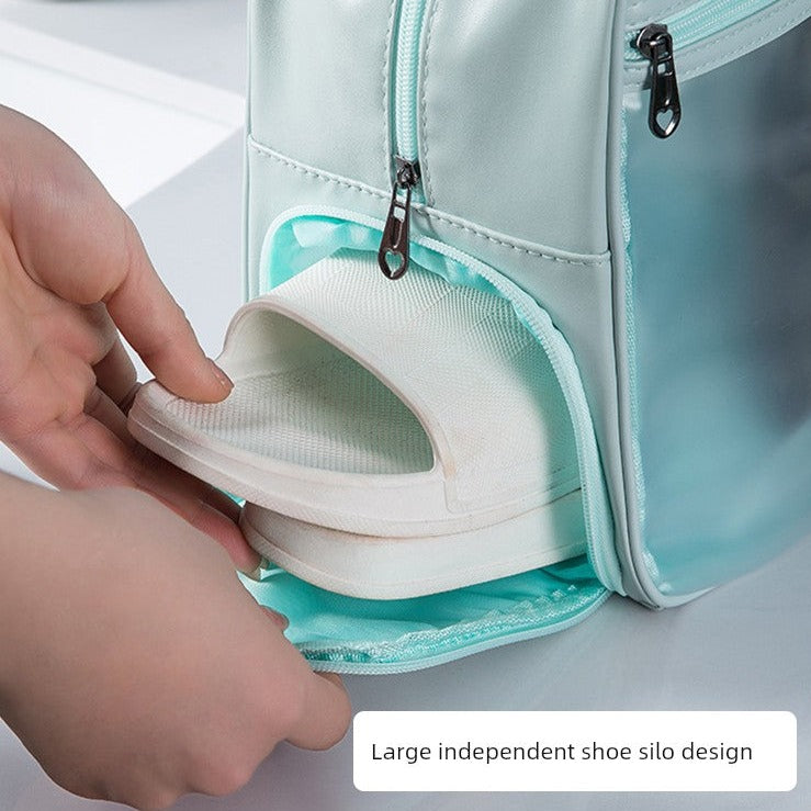 Versatile Waterproof Cosmetic Bag with Dry Wet Separation