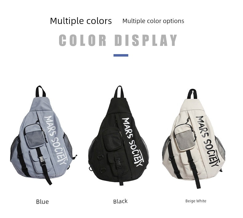 Trendy Large Capacity Waterproof Sports Backpack / Crossbody Bag