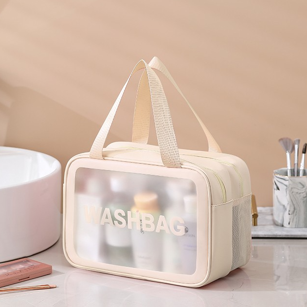 Versatile Wet-Dry Separation Makeup & Toiletry Bag for Travel and Fitness