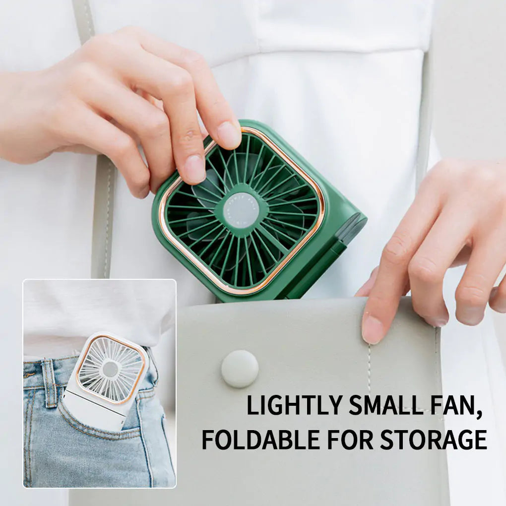 Portable Foldable Fan with Adjustable Speeds & Long-Lasting Battery