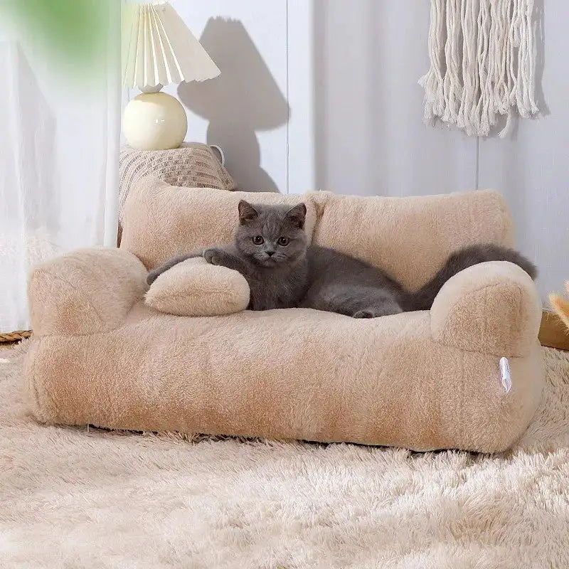 Eco-Luxury Plush Pet Sofa: A Warm, Soft Haven for Your Furry Friend