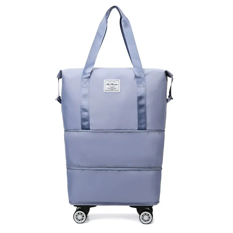 Versatile Expandable Travel Bag with Easy-Glide Detachable Wheels