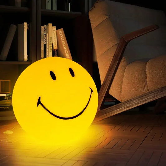 Cheerful Smile Face LED Lamp - Brighten Your Space with Joyful Light