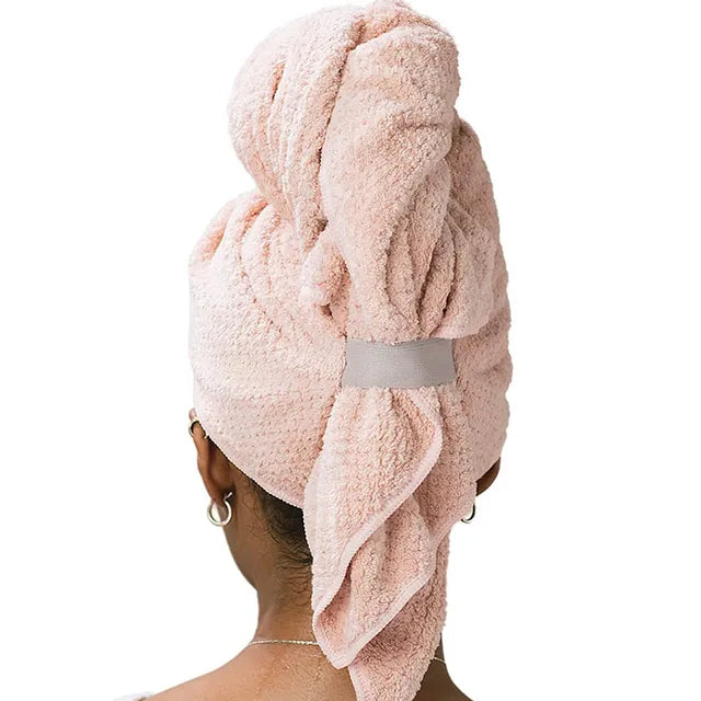 Luxurious Microfiber Long Hair Towel Wrap for Superior Drying