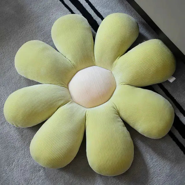 Enchanting Six-Petal Flower Cushion for Whimsical Room Decor