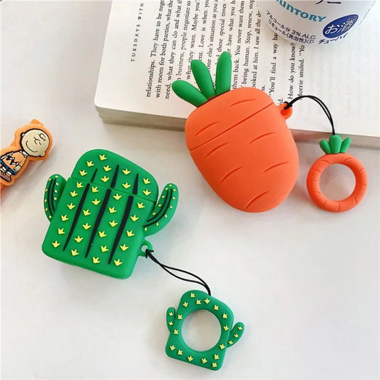 Cactus Carrot AirPods Silicone Case: A Fusion of Fun and Functionality