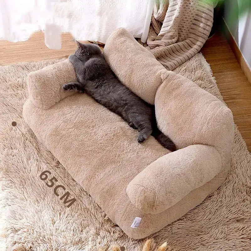 Eco-Luxury Plush Pet Sofa: A Warm, Soft Haven for Your Furry Friend