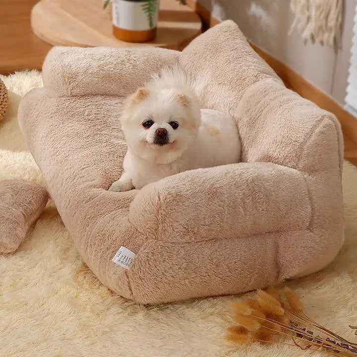 Eco-Luxury Plush Pet Sofa: A Warm, Soft Haven for Your Furry Friend