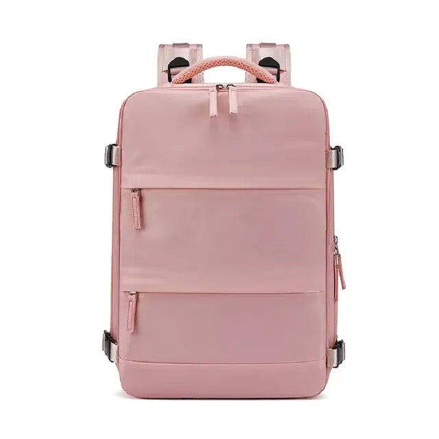 Stylish Women’s USB Charging Backpack with Ample Storage and Shoe Compartment