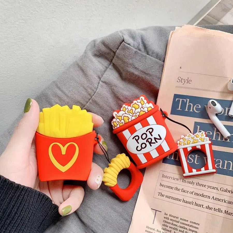 Fun and Quirky Fries and Popcorn AirPod Cases - Add Personality to Your Tech Accessories