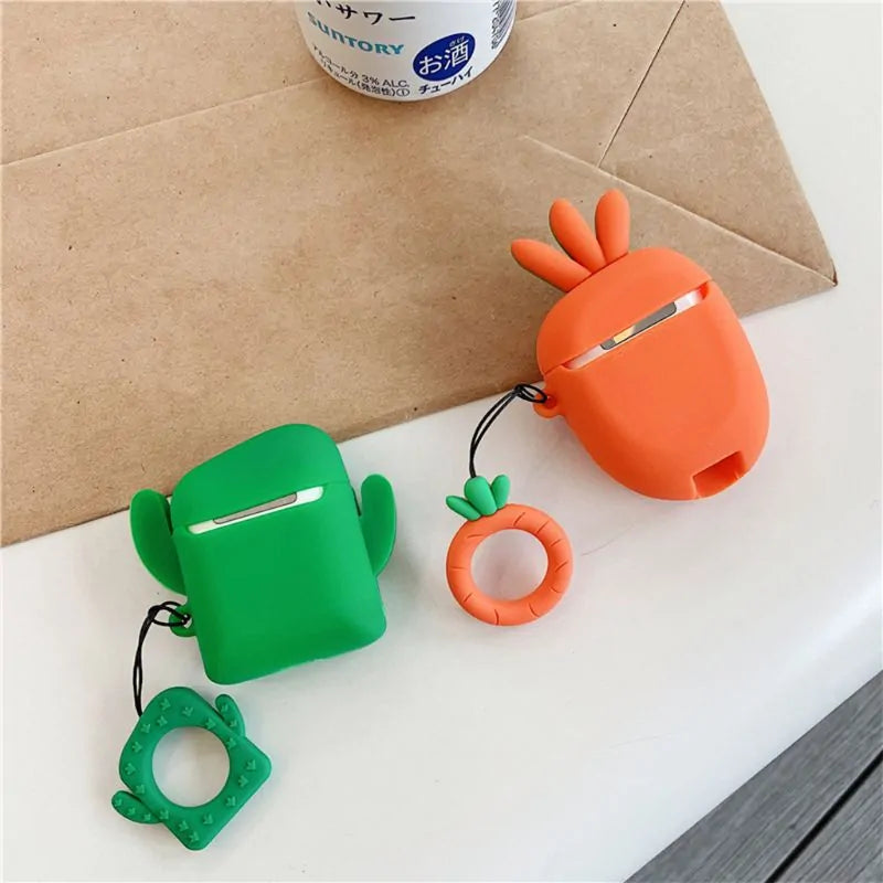 Cactus Carrot AirPods Silicone Case: A Fusion of Fun and Functionality