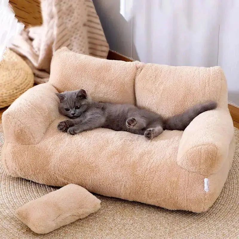 Eco-Luxury Plush Pet Sofa: A Warm, Soft Haven for Your Furry Friend