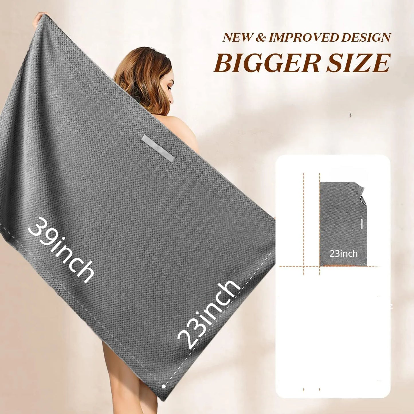 Luxurious Microfiber Long Hair Towel Wrap for Superior Drying