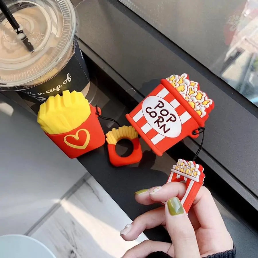 Fun and Quirky Fries and Popcorn AirPod Cases - Add Personality to Your Tech Accessories