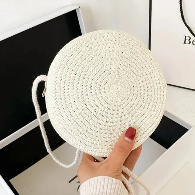 Bohemian Chic Summer Straw Tote Bag for Women