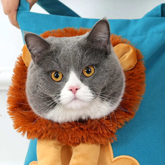 Luxurious Lion-Design Soft Breathable Pet Carrier Bag