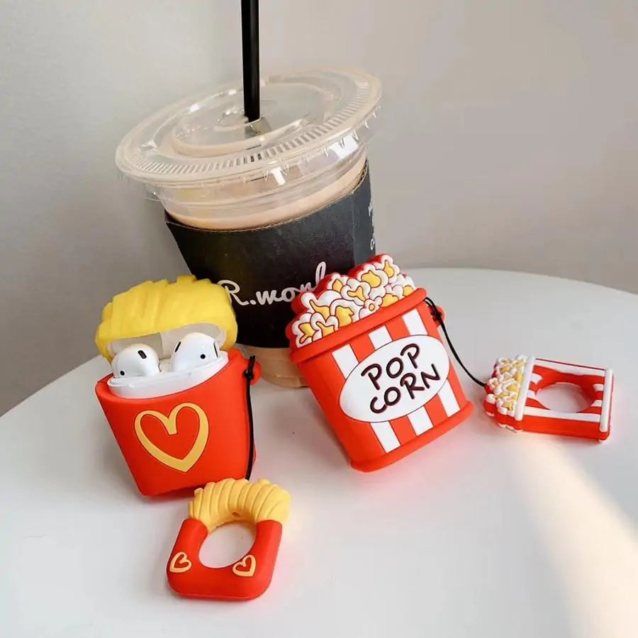 Fun and Quirky Fries and Popcorn AirPod Cases - Add Personality to Your Tech Accessories