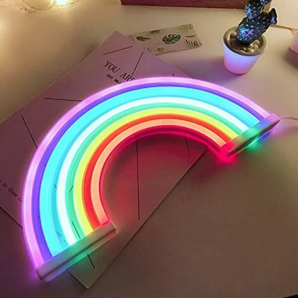 Enchanting LED Rainbow Light Lamp: A Whimsical Decor Accent