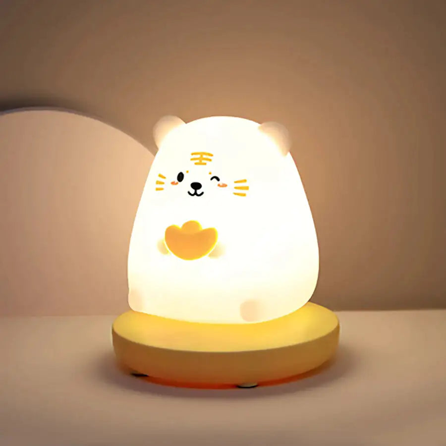 Charming LED Night Lights with Adorable Animal Designs - A Delightful Addition to Your Child’s Bedroom