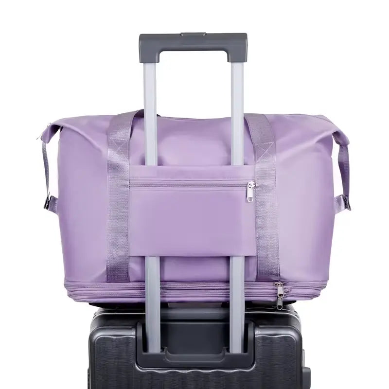 Versatile Expandable Travel Bag with Easy-Glide Detachable Wheels