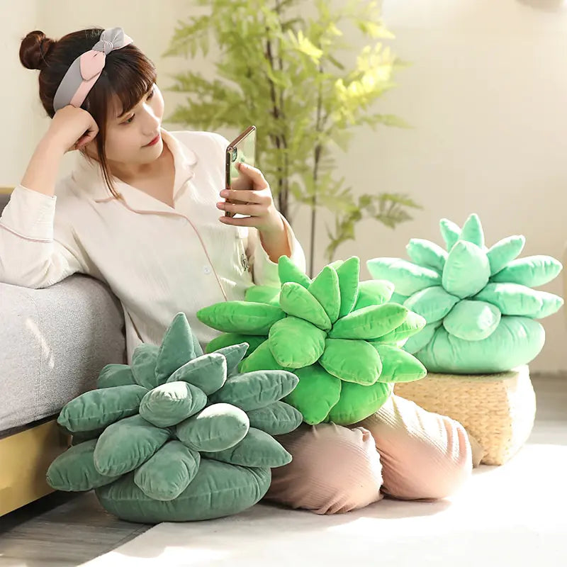 Exquisite Plush Succulent Cushions: A Fusion of Comfort and Botanical Elegance