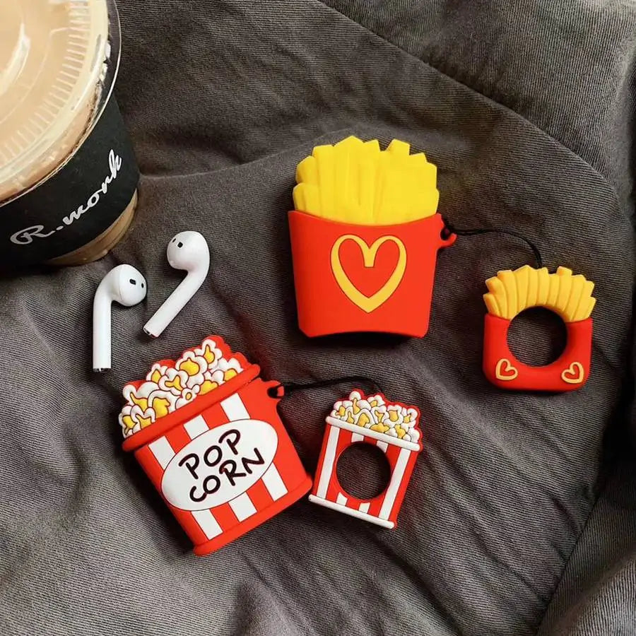 Fun and Quirky Fries and Popcorn AirPod Cases - Add Personality to Your Tech Accessories