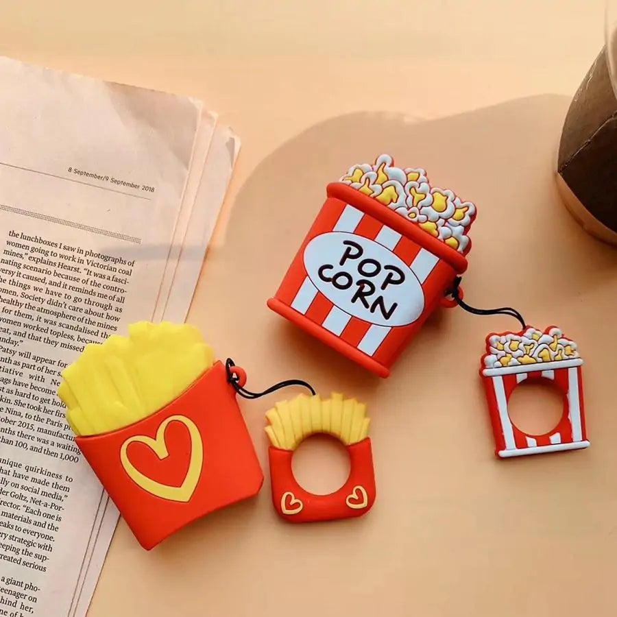 Fun and Quirky Fries and Popcorn AirPod Cases - Add Personality to Your Tech Accessories